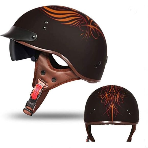 Vcoros Accessories Vcoros Motorcycle Half Helmet Sun Visor Quick